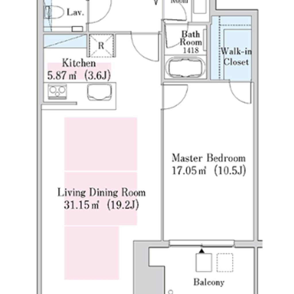 ラ・トゥール新宿ガーデン　3505 画像1